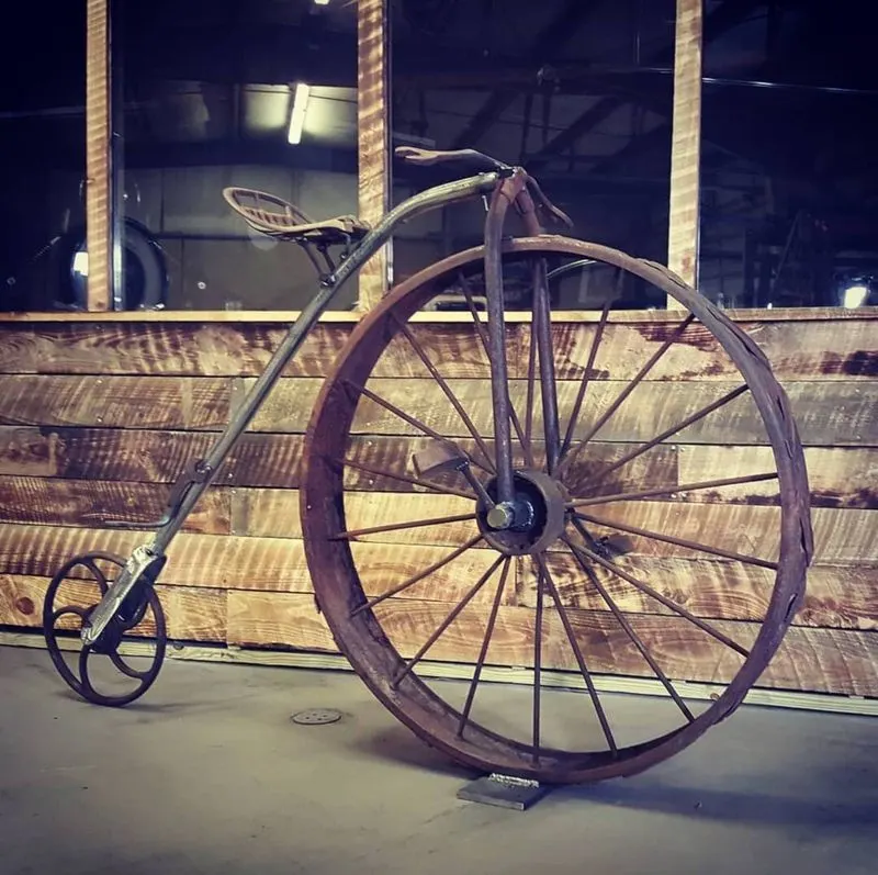 Steampunk Bicycle Planter