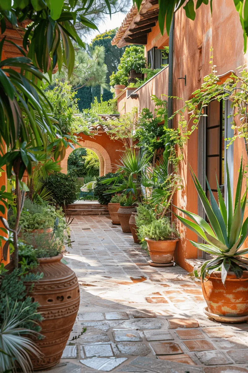 Mediterranean Courtyard Garden