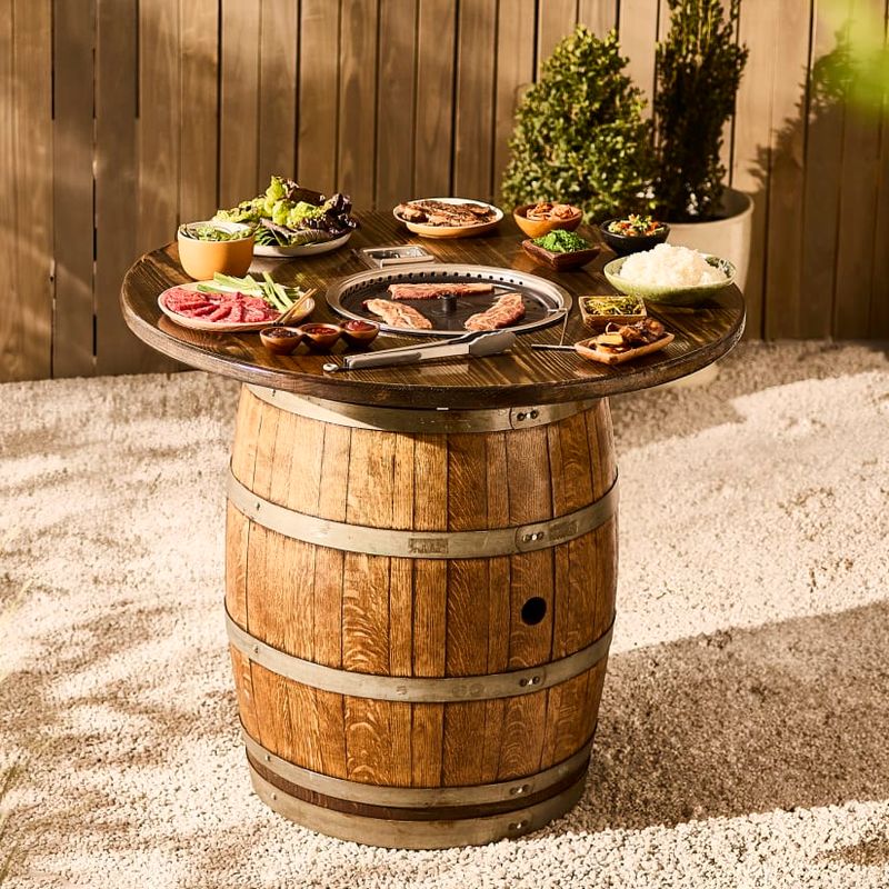 Wine Barrel Table
