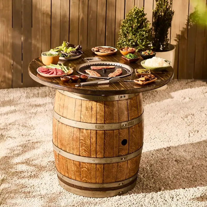 Wine Barrel Table