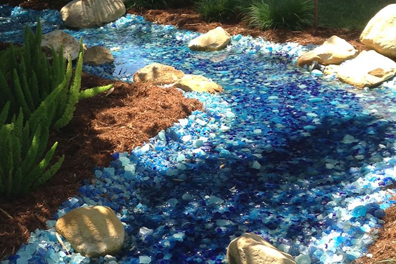 Decorative Glass Mulch
