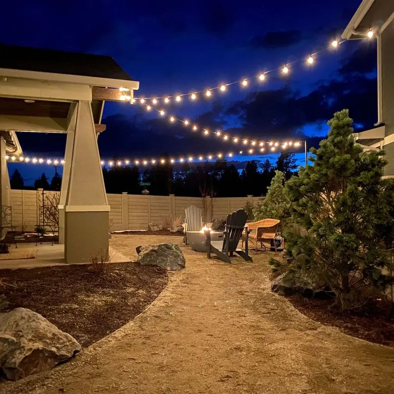 String Light Fence