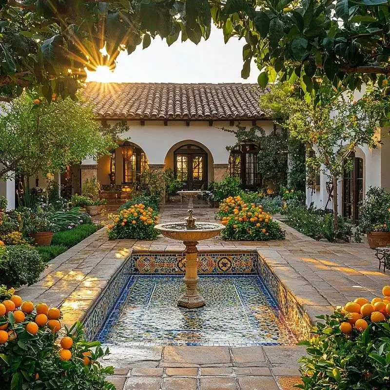 Spanish Courtyard Garden