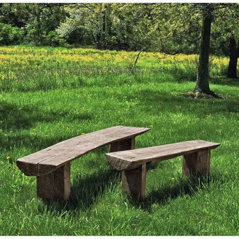 Rustic Wooden Benches