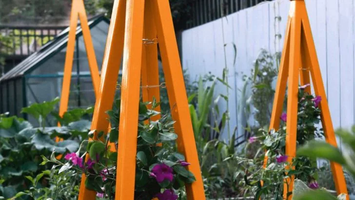 15 Garden Décor Ideas That Double as Plant Trellises