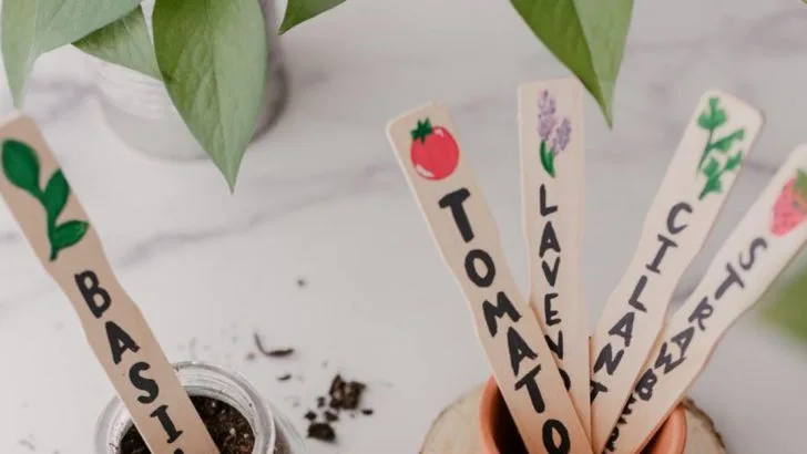 16 Everyday Objects That Double as Brilliant Plant Markers