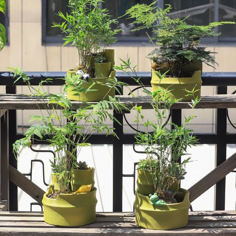 Bamboo Tube Planters