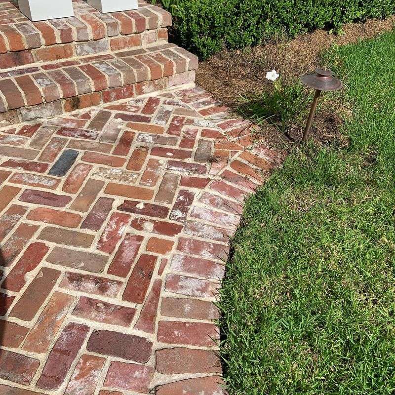 Brick Herringbone Path