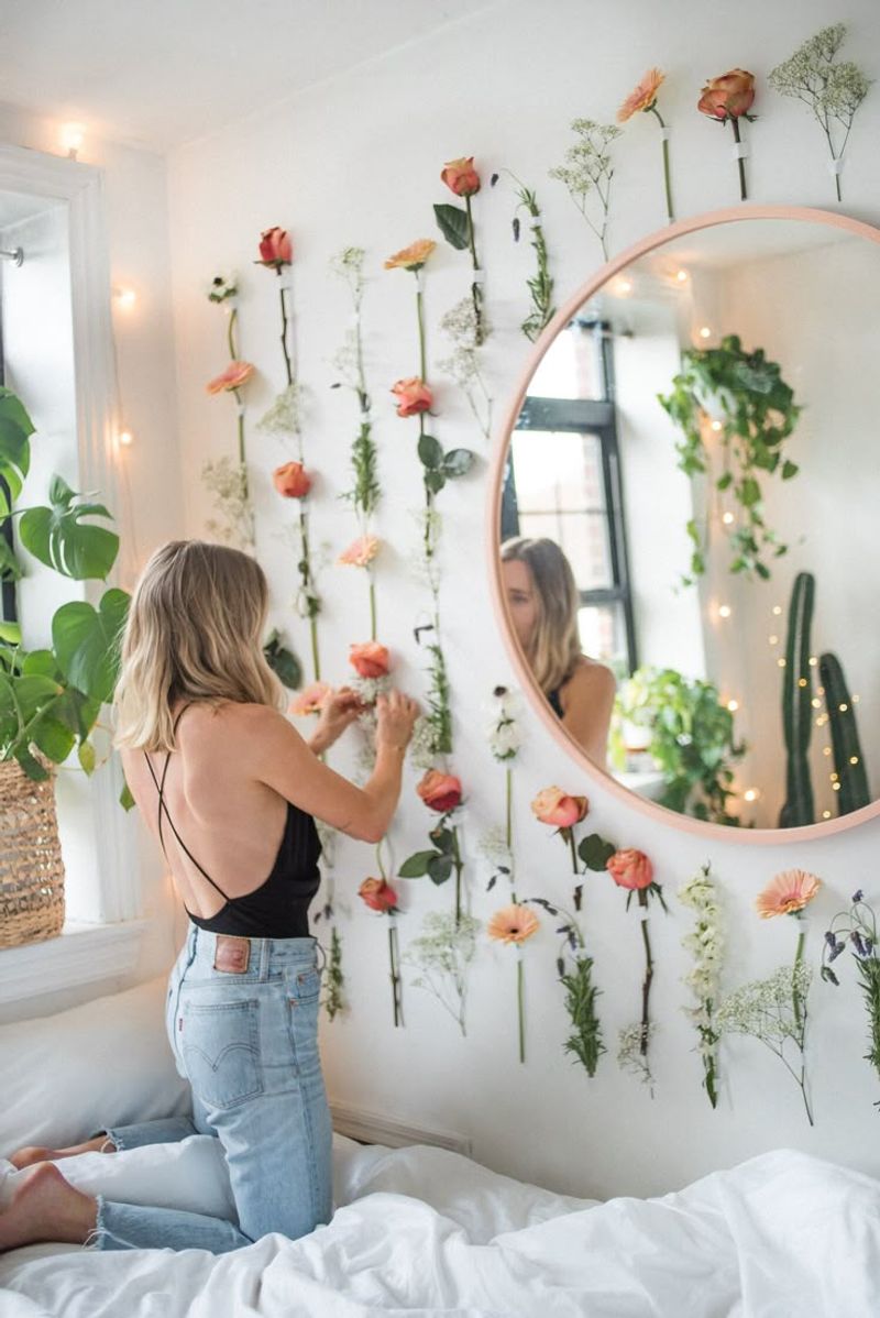 Cascading Flower Wall