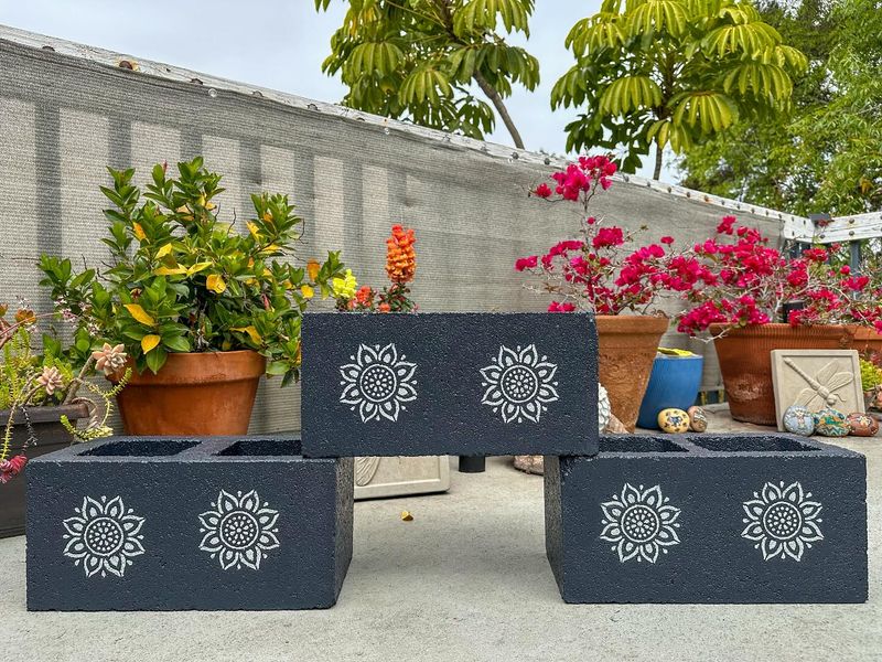 Cinder Block Planters