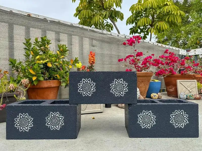 Cinder Block Planters