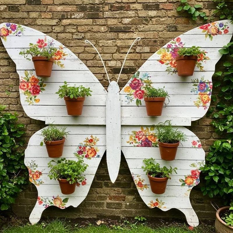 Creative Pallet Planter Wall