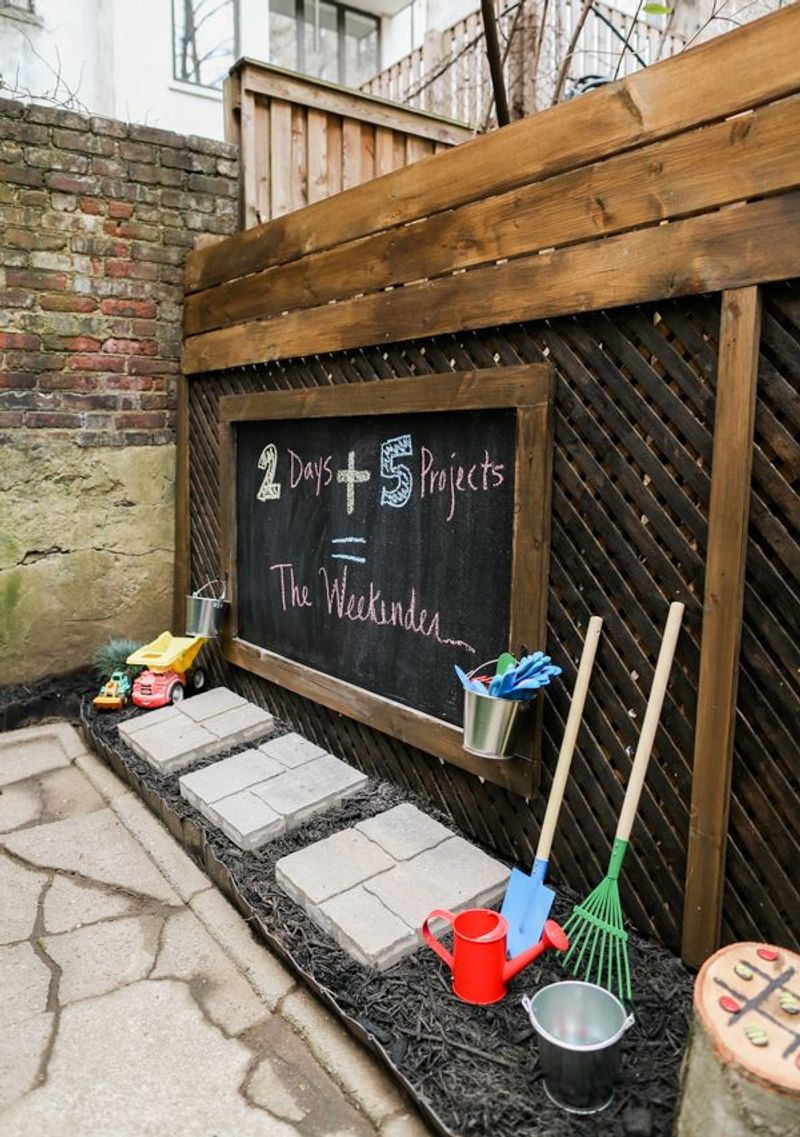 DIY Outdoor Chalkboard