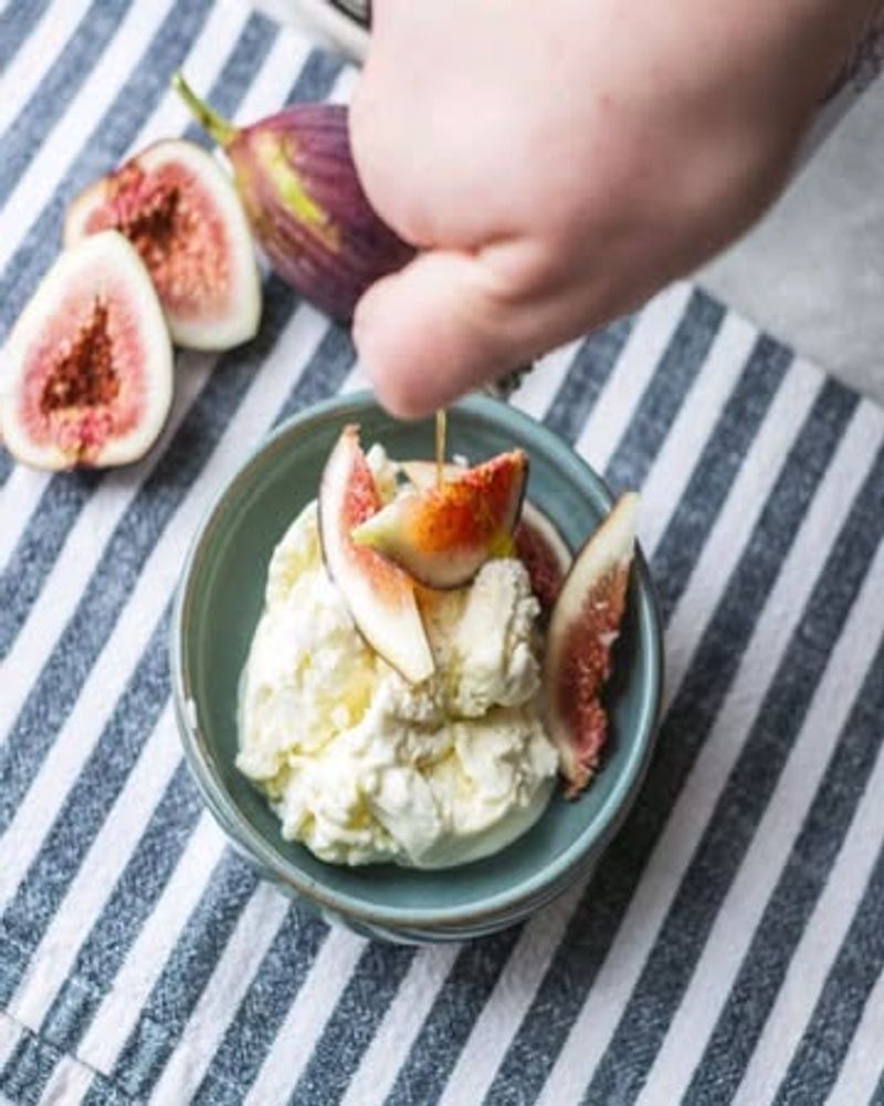Fig and Vanilla Ice Cream