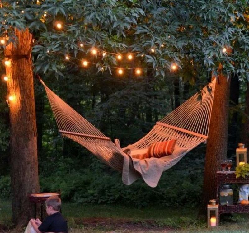 Garden Hammock Relaxation