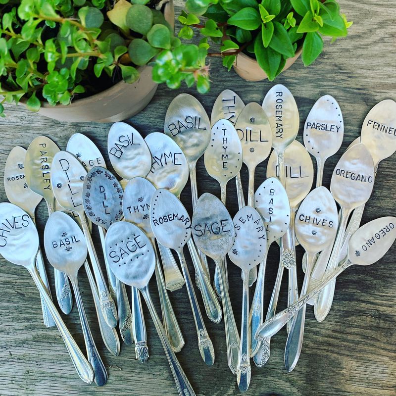 Garden Markers from Old Spoons