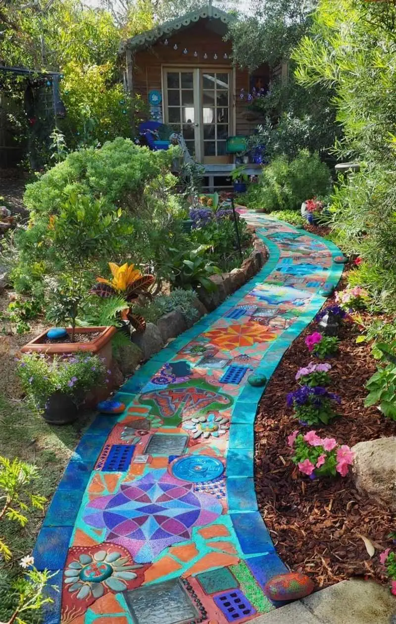 Garden Pathway Mosaic