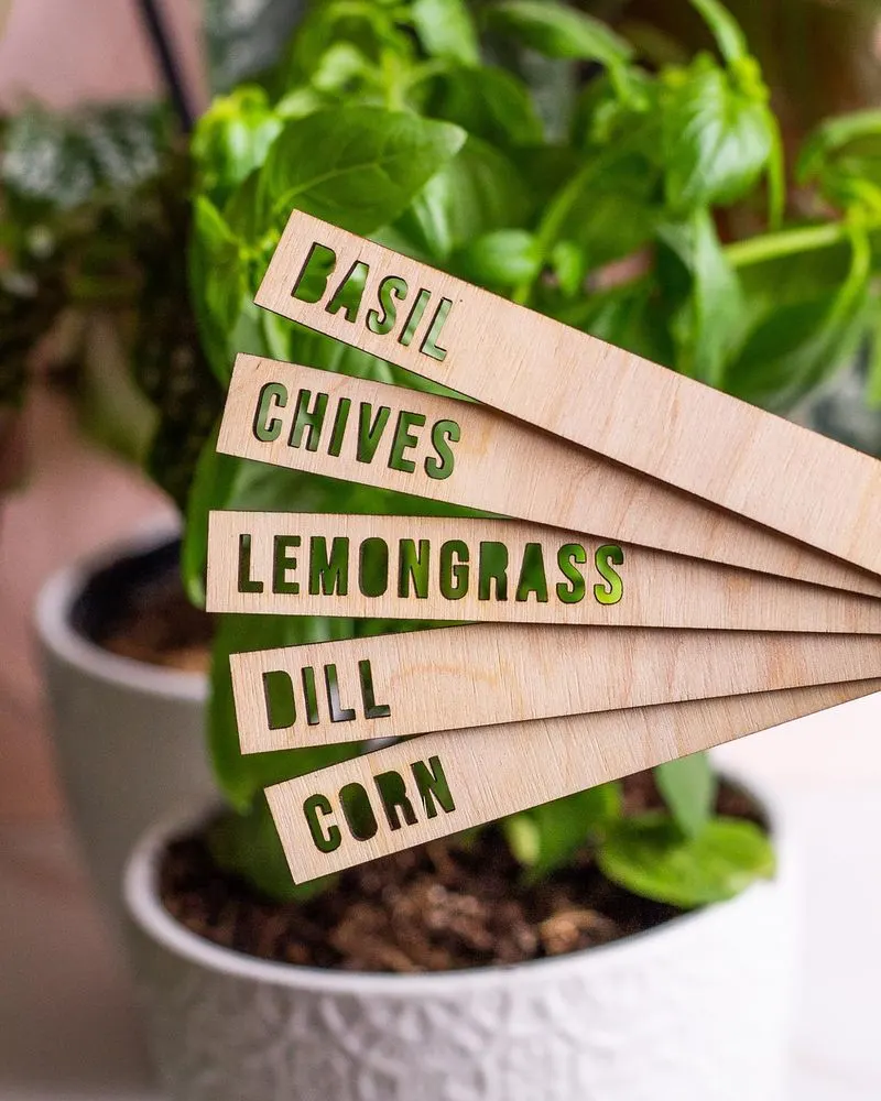Garden Stakes with Labels