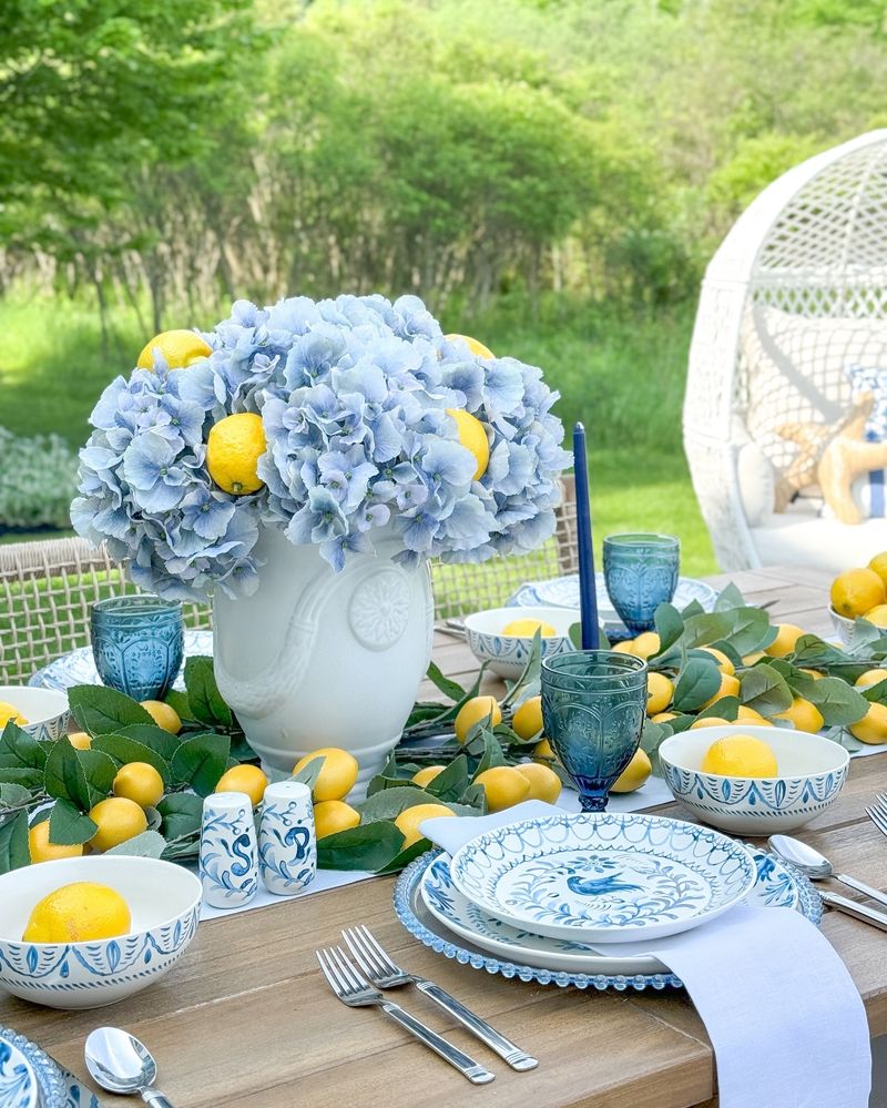 Garden-Themed Table Centerpieces