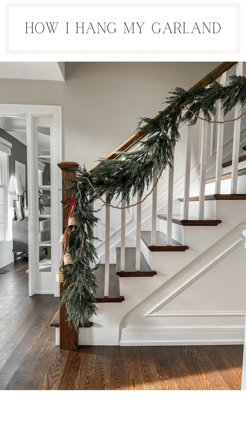 Greenery Garland Staircase