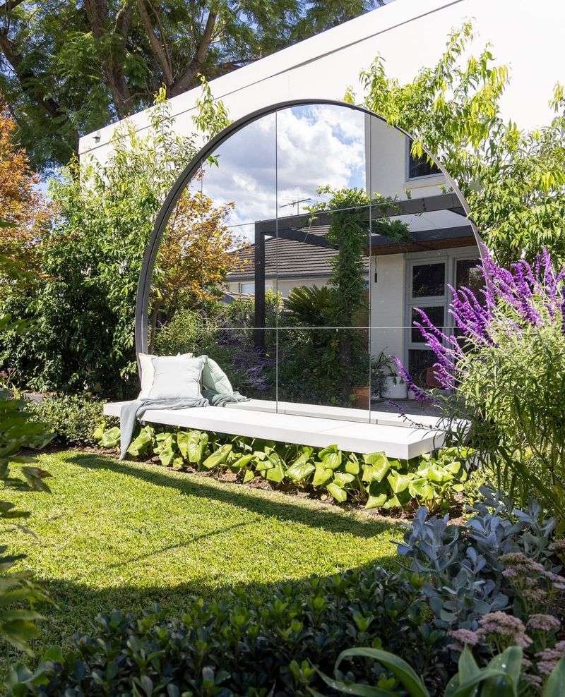 Install a Garden Mirror
