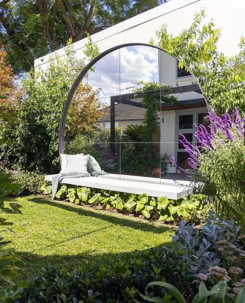 Install a Garden Mirror