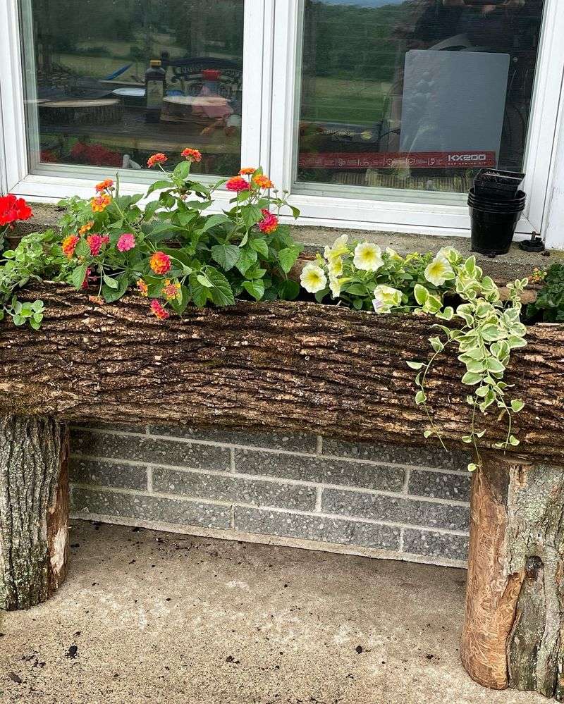 Log Planters
