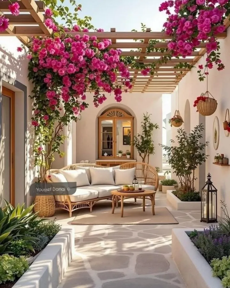 Mediterranean Patio Garden