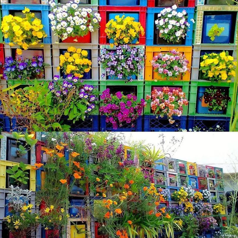 Milk Crate Planter