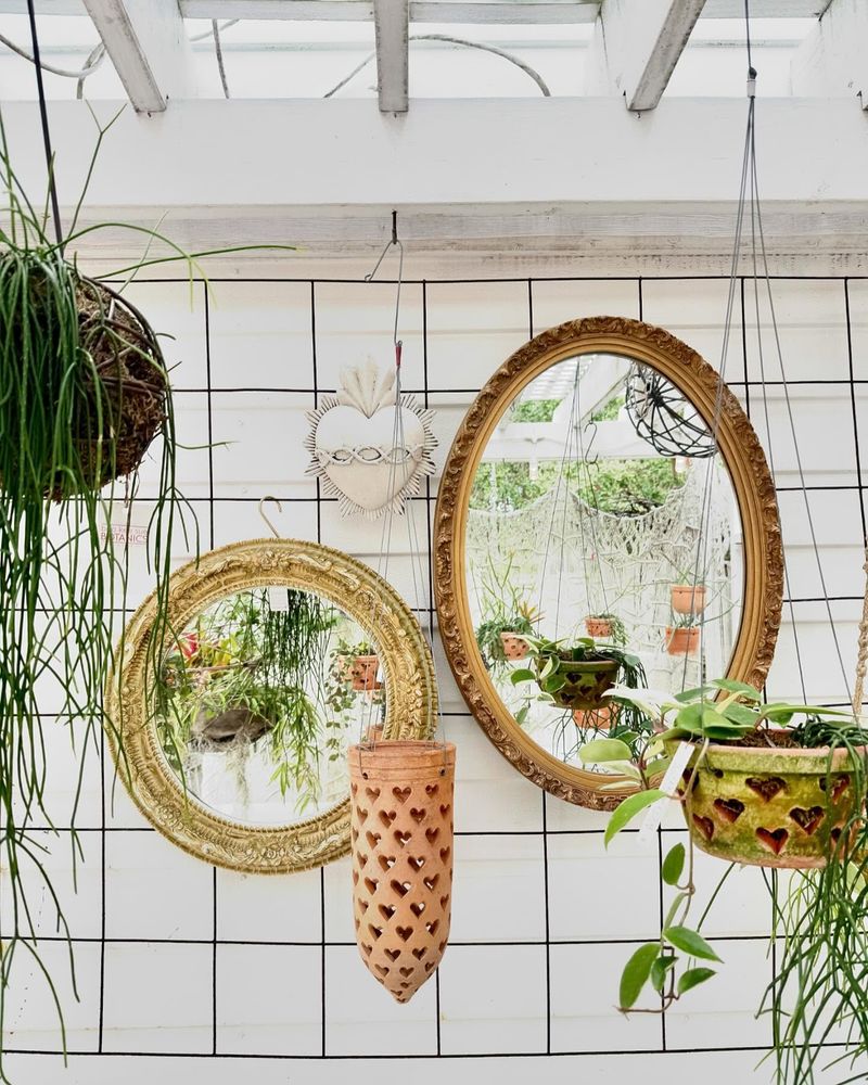 Mirrors in Garden