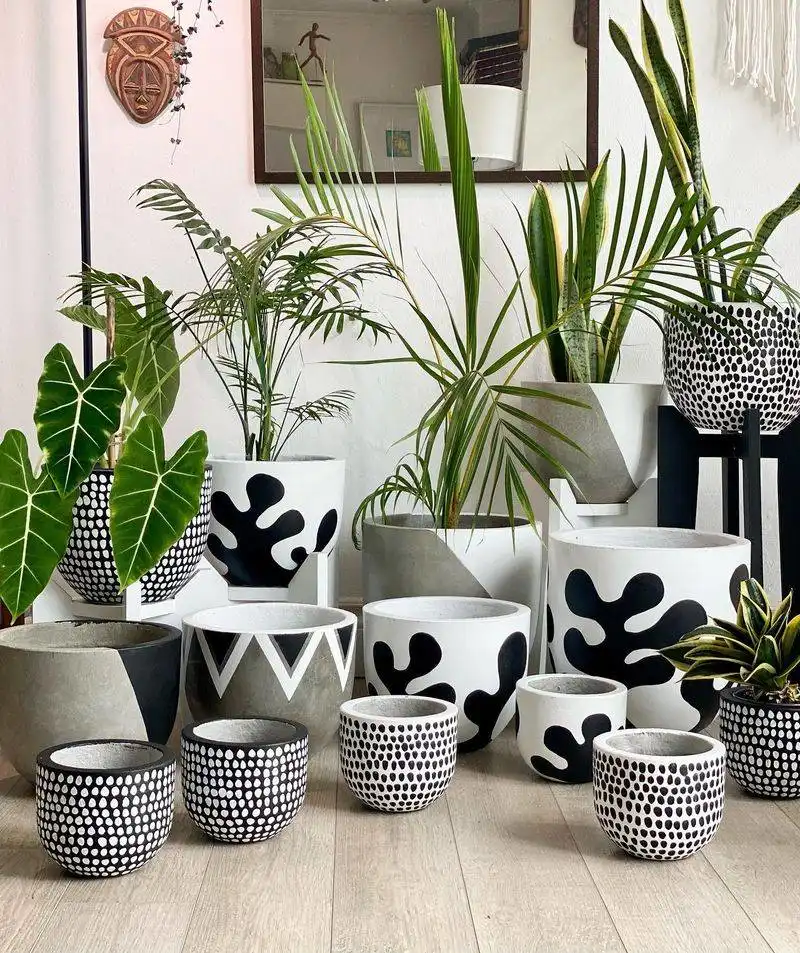 Monochrome Ceramic Pots