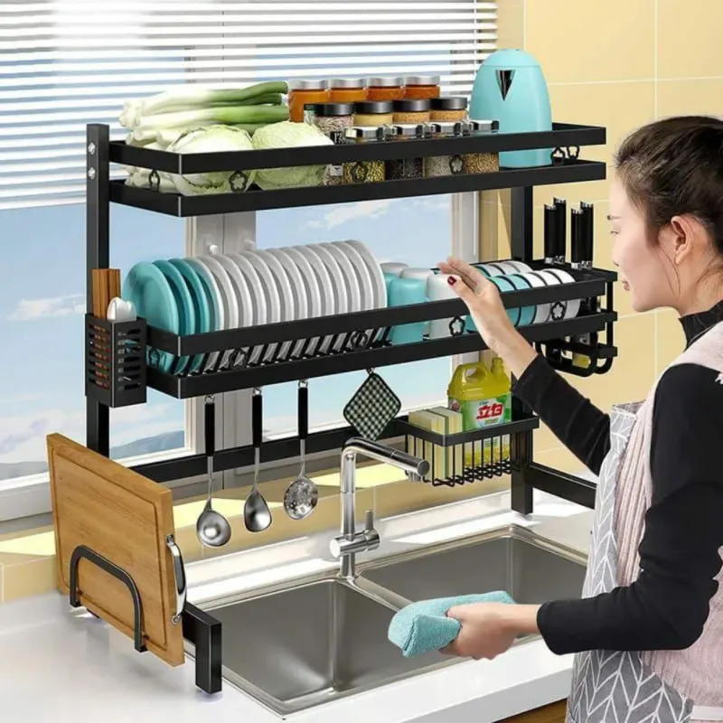 Old Dish Rack for Tool Storage