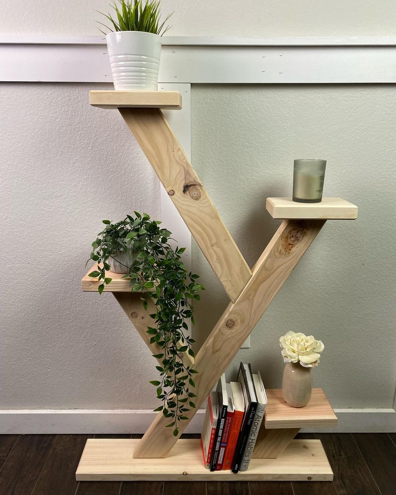 Old Ladder as a Plant Stand