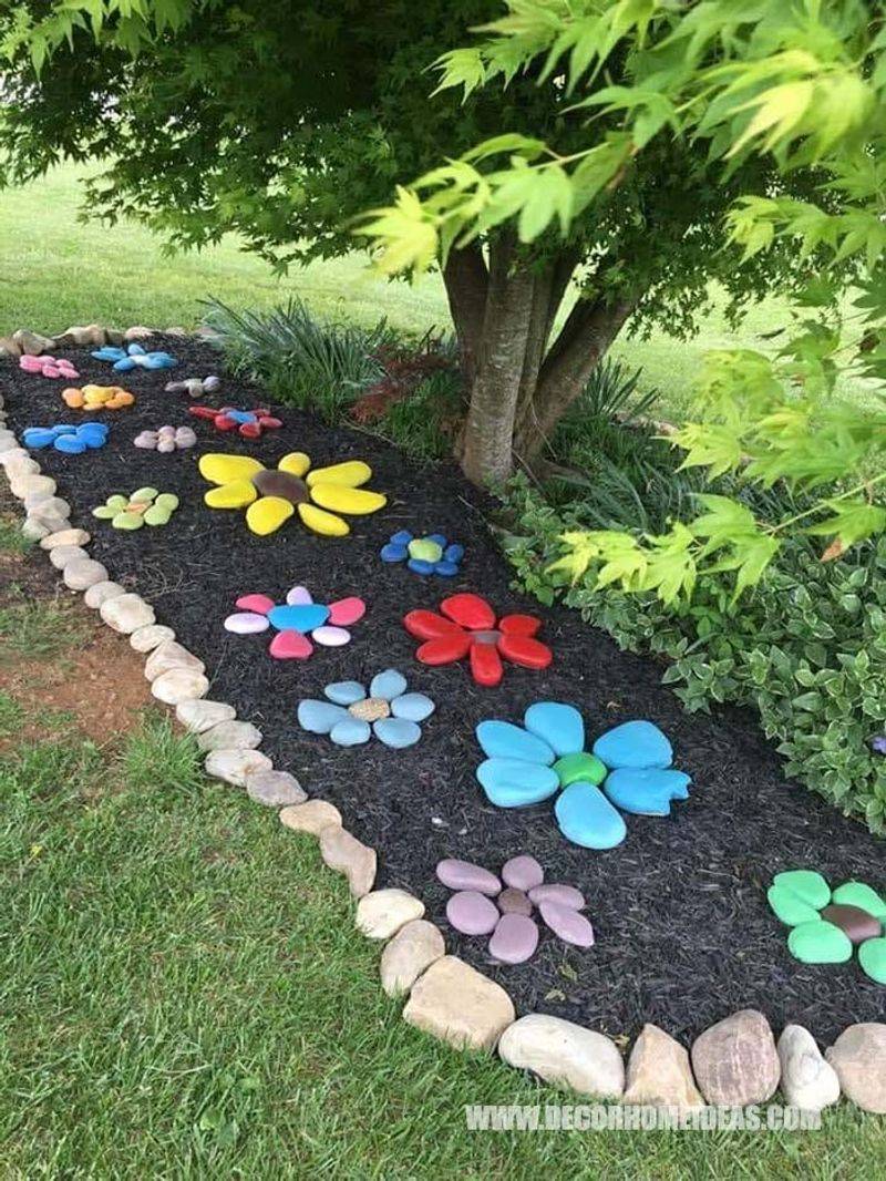 Painted Garden Rocks