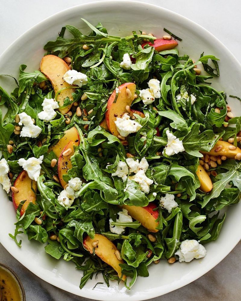Peach Arugula Symphony