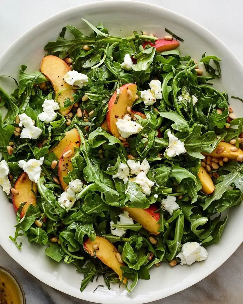 Peach Arugula Symphony