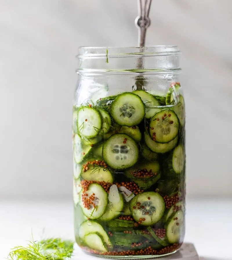 Peach Refrigerator Pickles