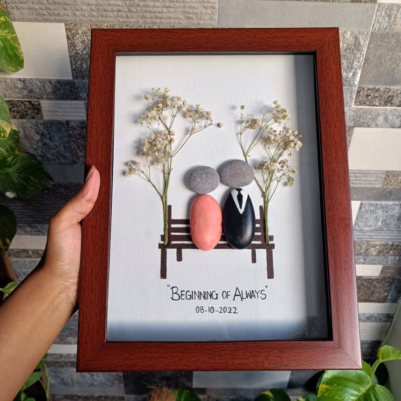 Pebble Art Display