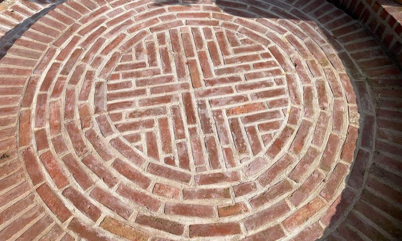 Reclaimed Brick Labyrinth