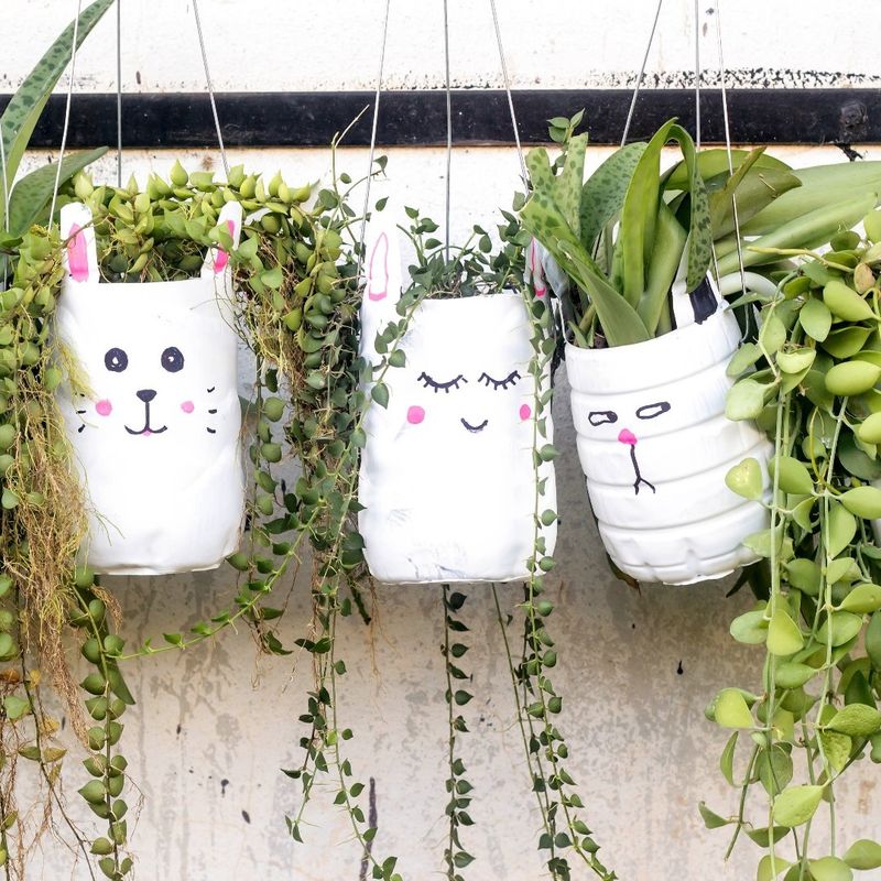 Recycled Bottle Herb Planters