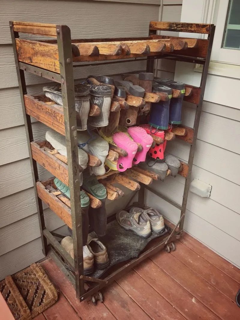 Repurposed Shoe Organizer