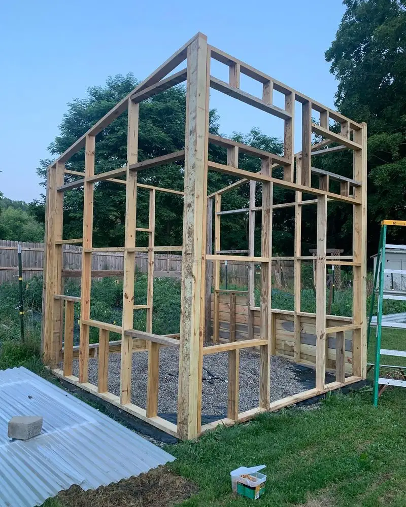 Repurposed Window Frame Greenhouse