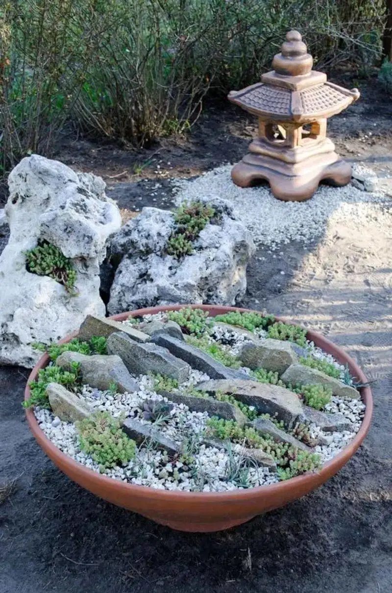 Rock Garden in a Bowl