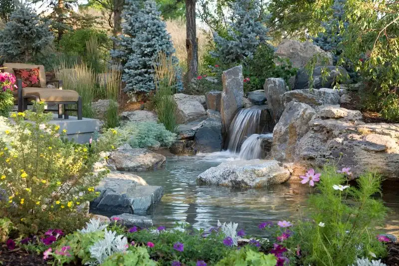 Rock Waterfall Feature