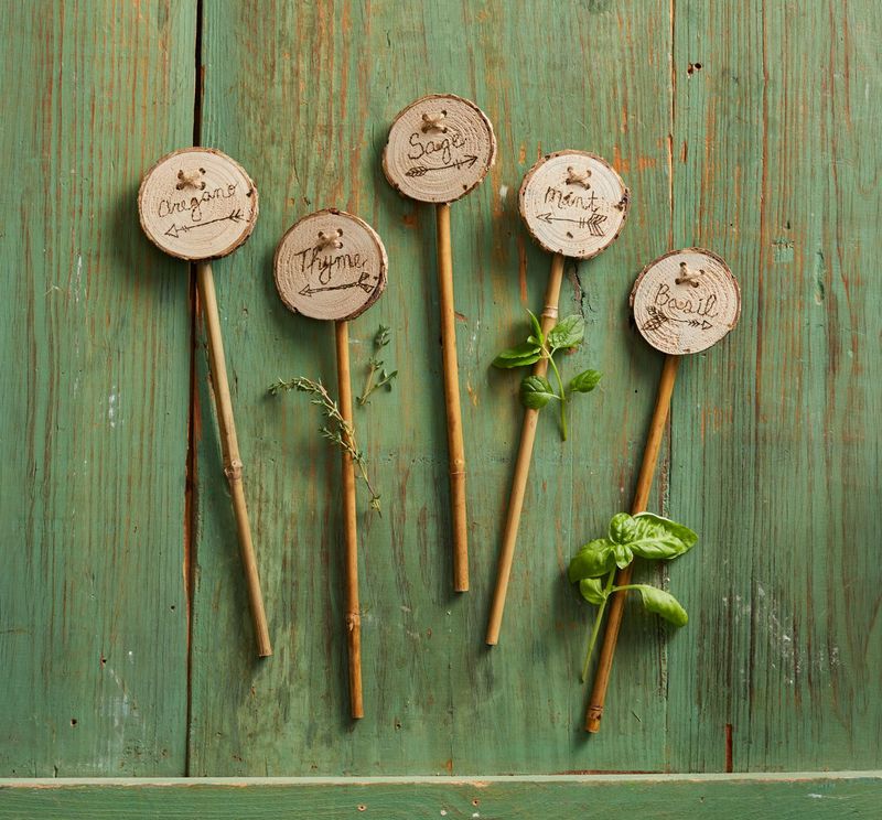 Rustic Wooden Plant Labels