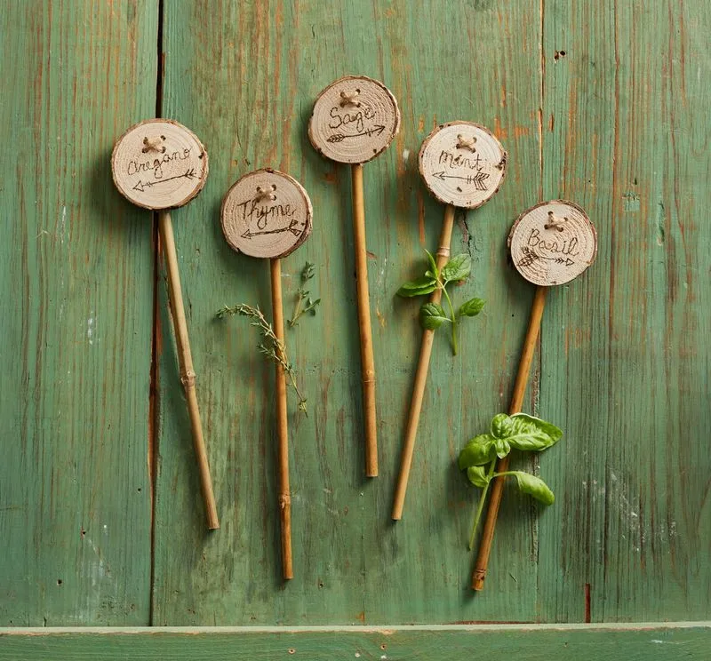 Rustic Wooden Plant Labels