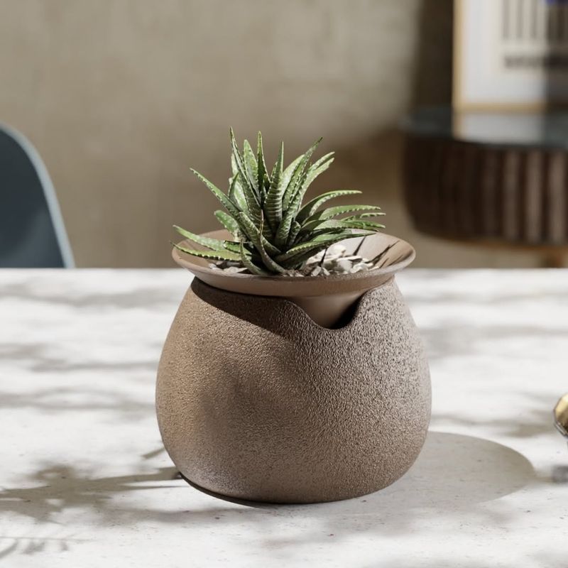 Self-Watering Ceramic Planter