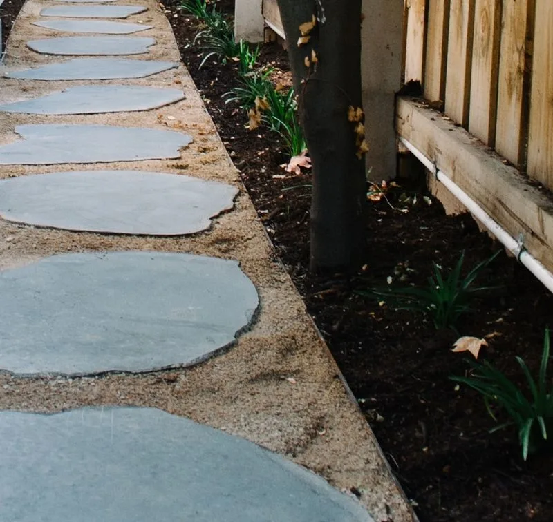 Stepping Stones from Concrete Rubble