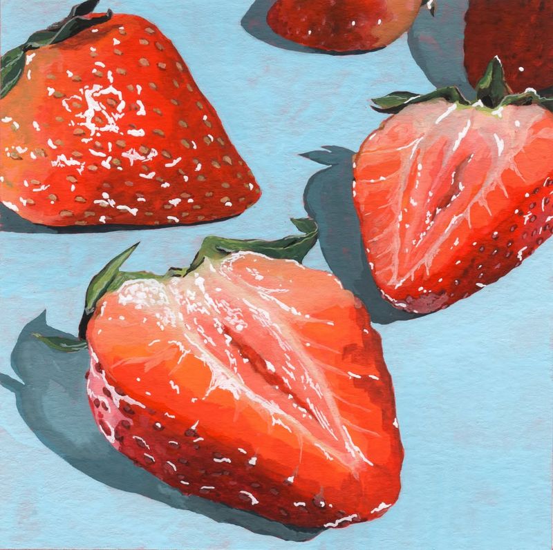 Strawberry Art Paint