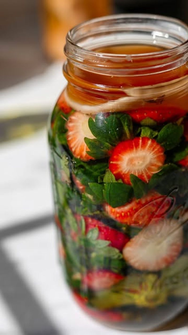 Strawberry-Infused Vinegar